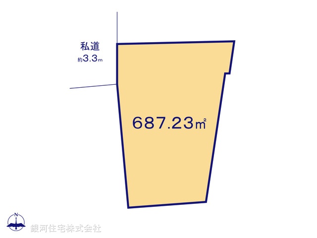 G00372867 東京都西多摩郡日の出町大字平井 土地 3480万円【区画図】
