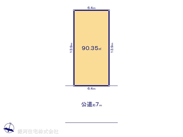 G00372910 東京都足立区辰沼１丁目 土地 4690万円【区画図】