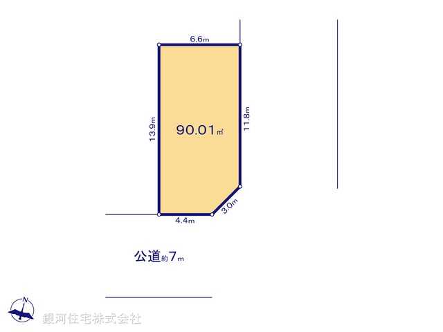 G00372911 東京都足立区辰沼１丁目 土地 4890万円【区画図】