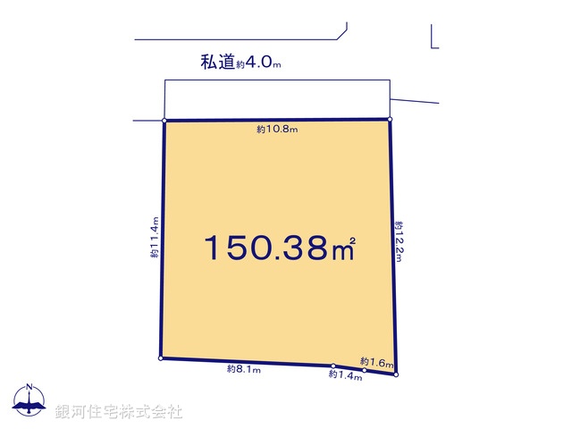 G00373140 神奈川県横浜市港北区日吉本町６丁目 土地 5780万円【区画図】