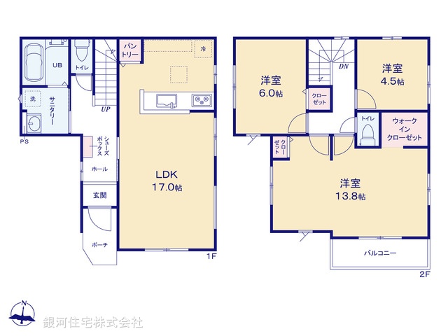 G00373163 埼玉県八潮市緑町３丁目 新築一戸建て 3799万円【間取図】