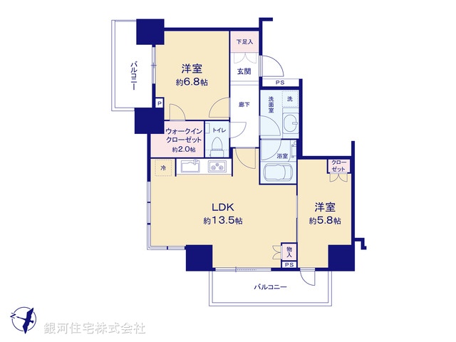 G00373399 東京都台東区池之端２丁目 中古マンション 1億4900万円【間取図】