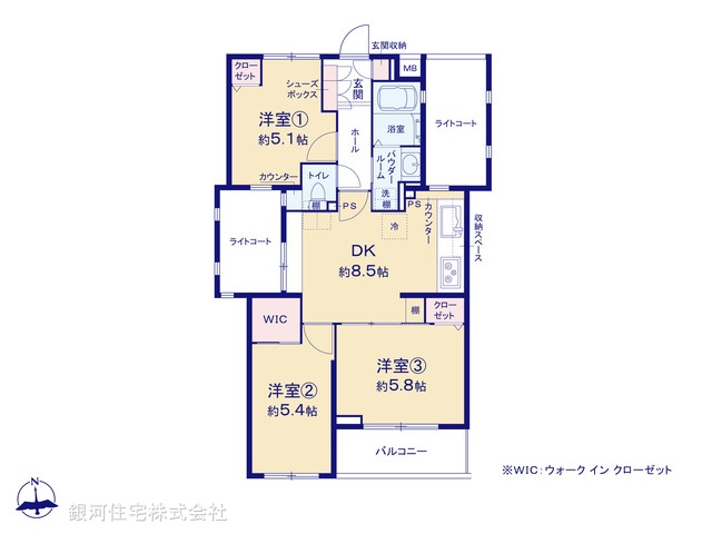 G00373401 東京都板橋区富士見町 中古マンション 4080万円【間取図】