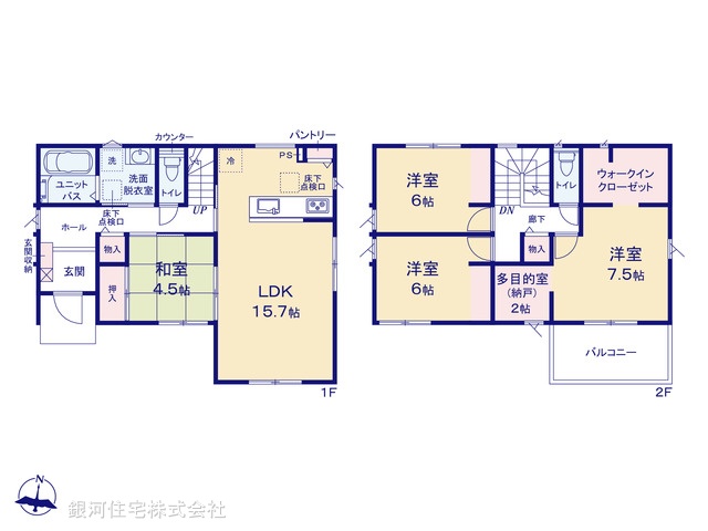 G00373650 埼玉県熊谷市末広４丁目 新築一戸建て 3980万円【間取図】
