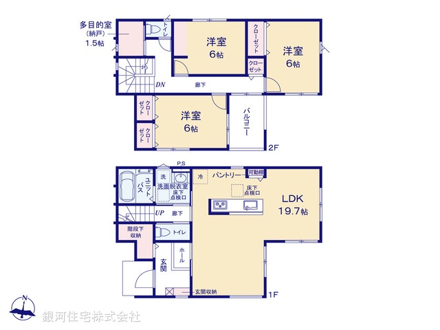 G00373651 埼玉県熊谷市末広４丁目 新築一戸建て 3980万円【間取図】