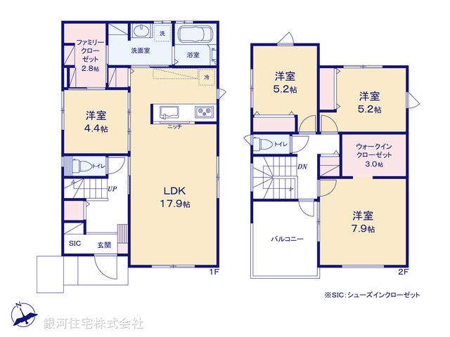G00373664 千葉県袖ヶ浦市奈良輪 新築一戸建て 3798万円【間取図】