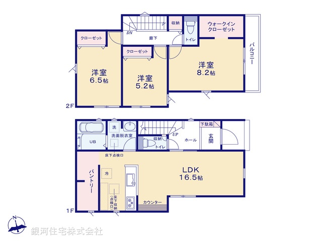 G00373667 東京都西多摩郡瑞穂町大字二本木 新築一戸建て 2990万円【間取図】