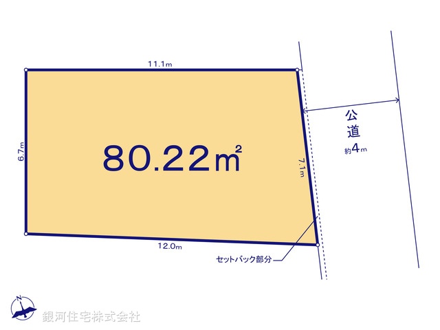 G00373744 千葉県浦安市猫実５丁目 土地 6140万円【区画図】
