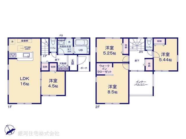 G00373818 埼玉県さいたま市岩槻区大字小溝 新築一戸建て 2680万円【間取図】