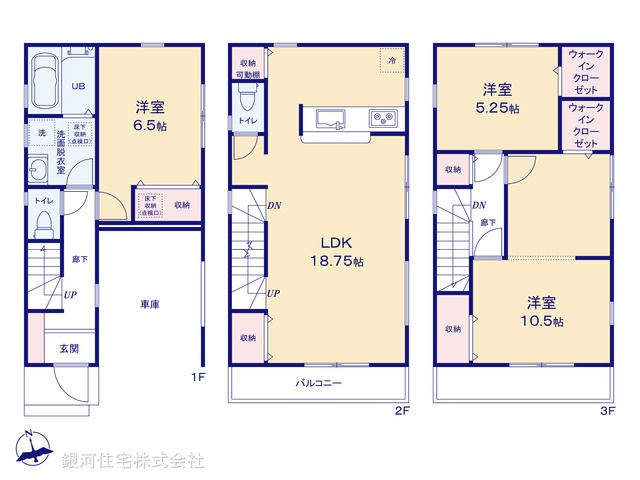 G00373870 埼玉県川口市南町１丁目 新築一戸建て 5280万円【間取図】