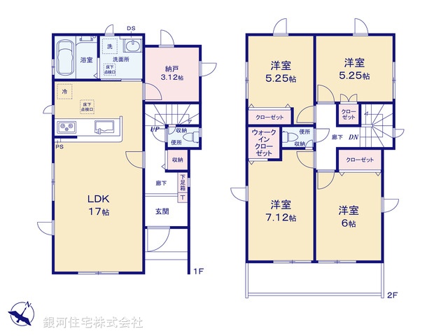 G00373882 埼玉県三郷市鷹野５丁目 新築一戸建て 4290万円【間取図】
