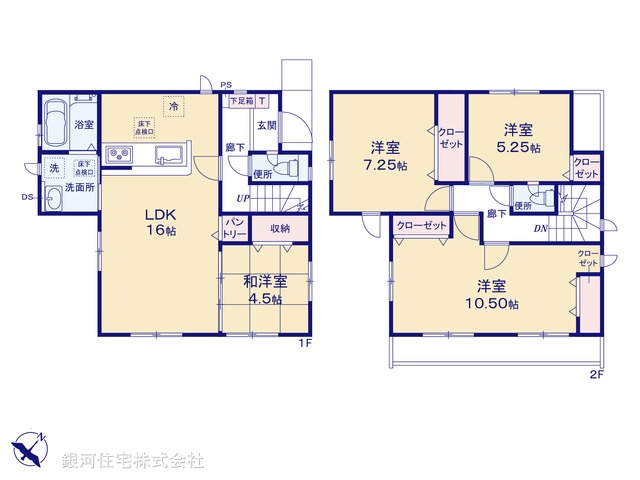 G00373895 東京都八王子市石川町 新築一戸建て 4399万円【間取図】