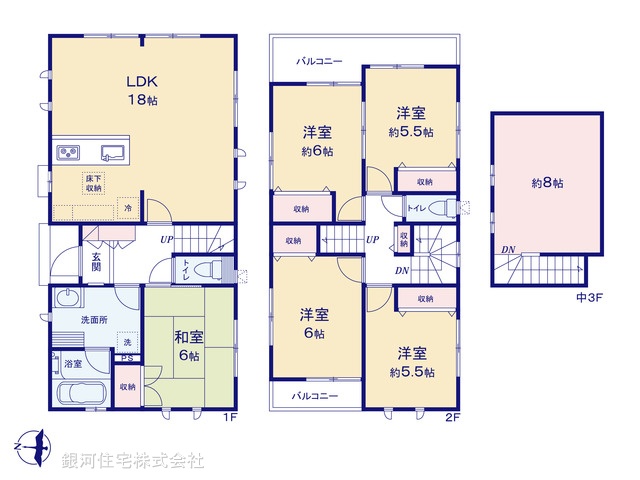 G00373912 千葉県野田市野田 新築一戸建て 4180万円【間取図】