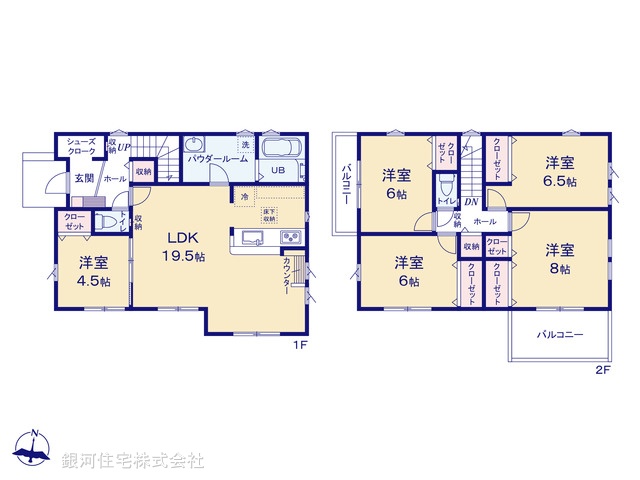 G00373930 東京都八王子市北野台３丁目 新築一戸建て 5699万円【間取図】
