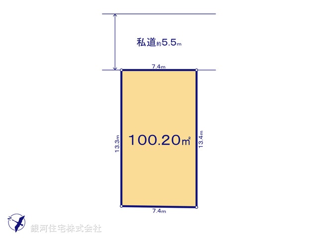 G00373933 神奈川県横浜市戸塚区原宿４丁目 土地 2560万円【区画図】