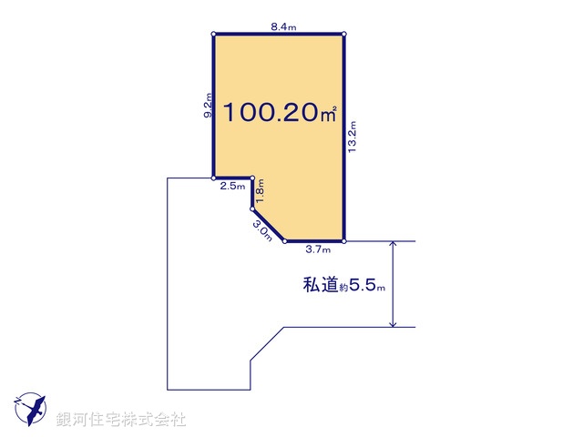 G00373939 神奈川県横浜市戸塚区原宿４丁目 土地 2670万円【区画図】