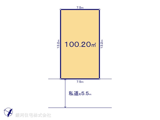 G00373942 神奈川県横浜市戸塚区原宿４丁目 土地 2600万円【区画図】
