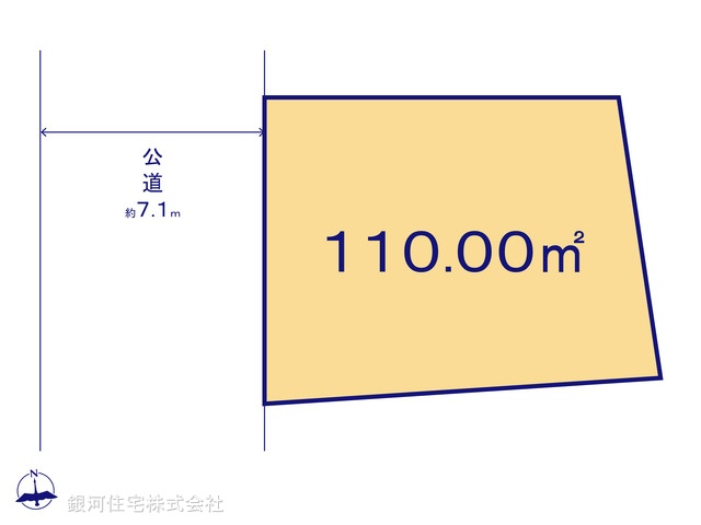 G00373961 神奈川県藤沢市用田 土地(建築条件付土地) 2280万円【区画図】