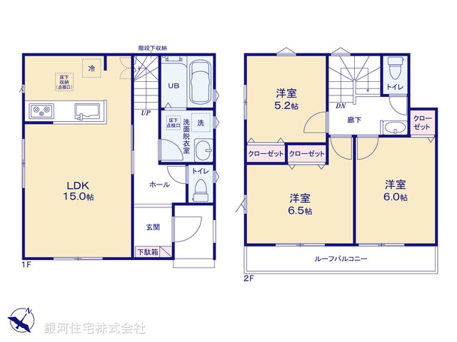 G00374729 埼玉県狭山市大字水野 新築一戸建て 2880万円【間取図】