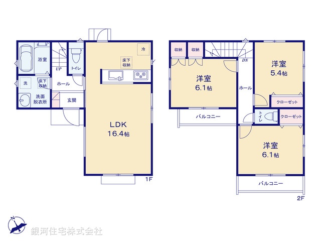 G00374985 東京都調布市上石原１丁目 新築一戸建て 6880万円【間取図】