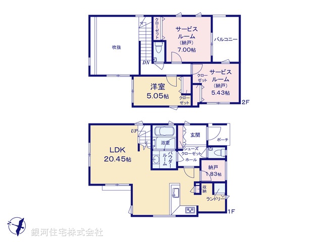 G00375011 神奈川県横浜市鶴見区駒岡４丁目 新築一戸建て 5590万円【間取図】