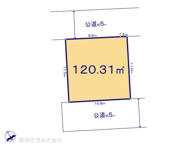 G00375037 神奈川県相模原市中央区田名 土地(建築条件付土地) 1590万円【区画図】