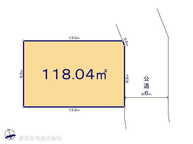 G00375047 東京都立川市西砂町１丁目 土地(建築条件付土地) 3130万円【区画図】