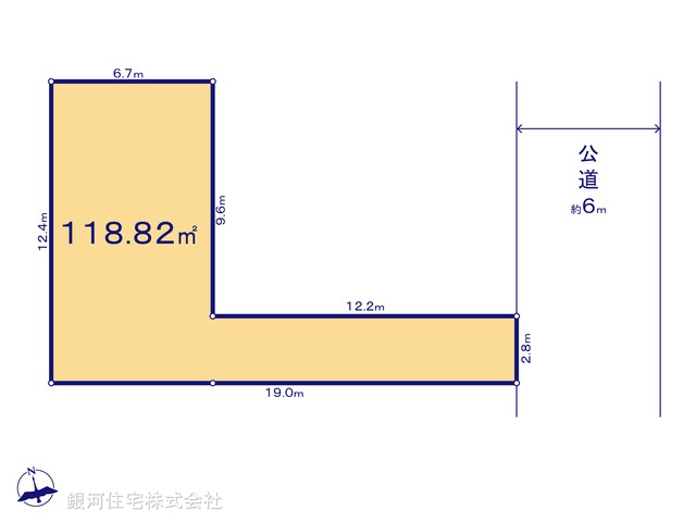 G00375048 東京都立川市西砂町１丁目 土地(建築条件付土地) 2630万円【区画図】