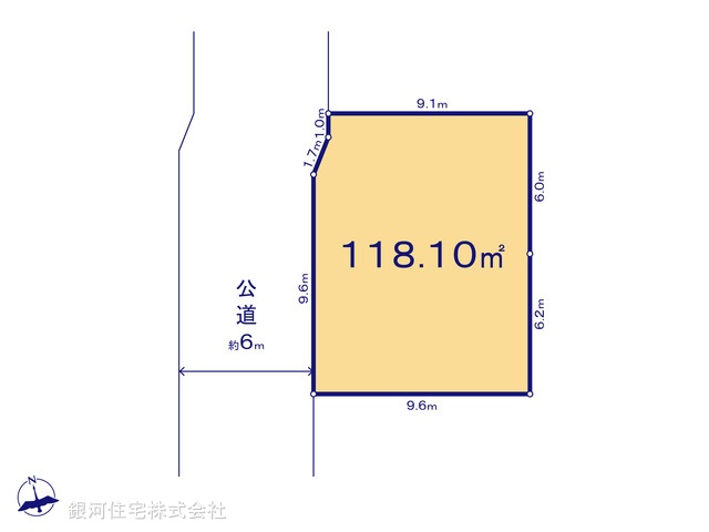 G00375050 東京都立川市西砂町１丁目 土地(建築条件付土地) 2930万円【区画図】
