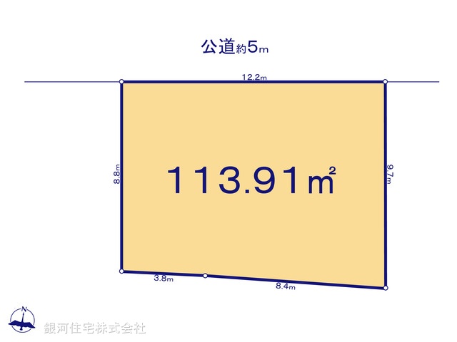 G00375223 埼玉県川口市大字峯 土地 2080万円【区画図】