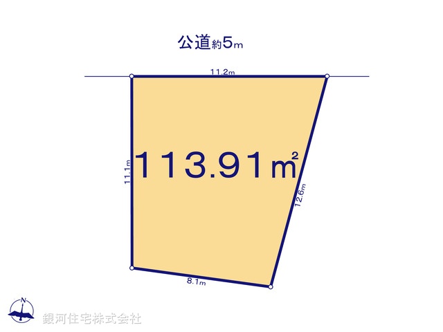 G00375225 埼玉県川口市大字峯 土地 1880万円【区画図】