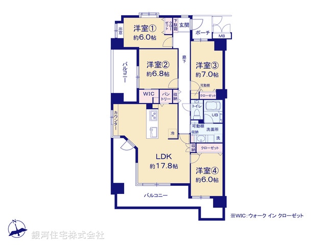 G00375316 東京都八王子市狭間町 中古マンション 4880万円【間取図】