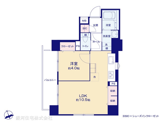 G00375355 東京都新宿区新宿６丁目 中古マンション 5480万円【間取図】