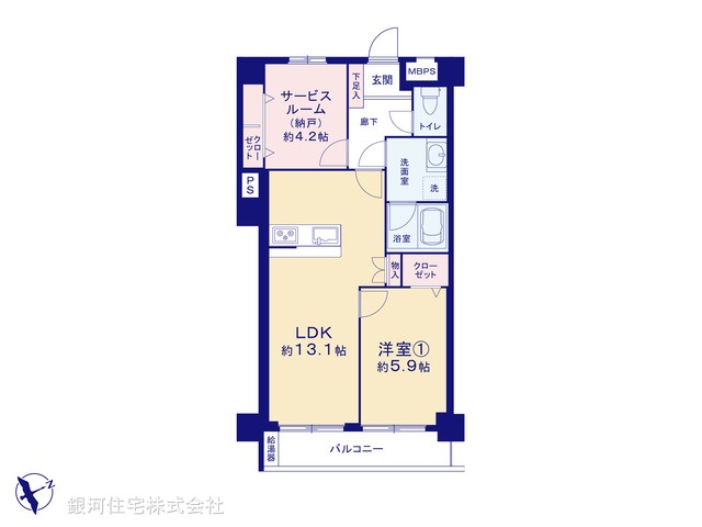 G00375372 東京都板橋区小茂根２丁目 中古マンション 4190万円【間取図】