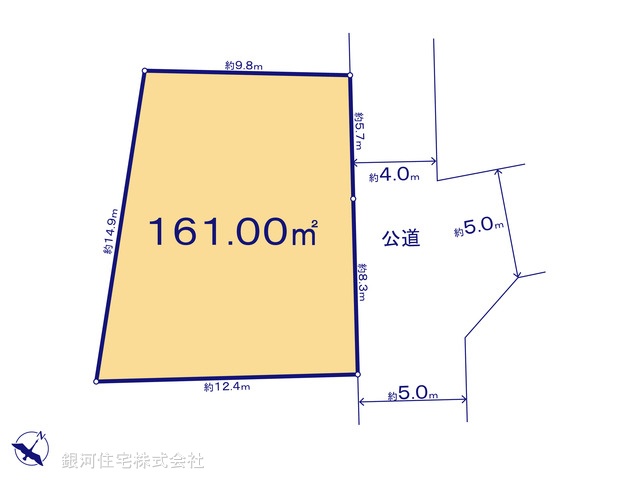 G00375387 東京都八王子市館町 土地 1380万円【区画図】