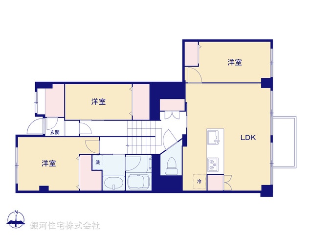 G00375546 東京都杉並区高円寺南１丁目 中古マンション 6199万円【間取図】