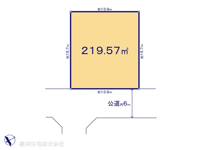 G00375638 千葉県千葉市稲毛区長沼原町 土地 1980万円【区画図】