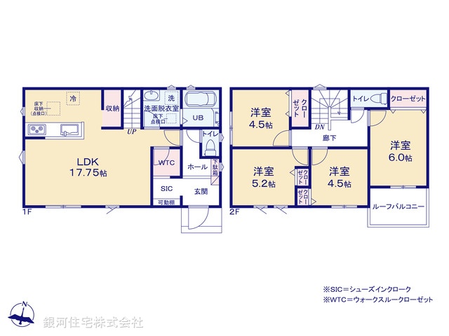 G00375654 千葉県柏市布施 新築一戸建て 3199万円【間取図】