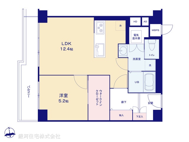 G00375679 東京都渋谷区恵比寿西２丁目 中古マンション 6790万円【間取図】