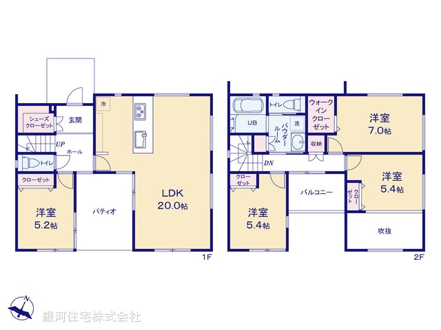 G00375713 神奈川県横浜市旭区本村町 新築一戸建て 7880万円【間取図】
