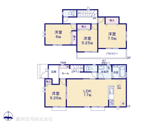 G00375726 東京都青梅市藤橋３丁目 新築一戸建て 4190万円【間取図】