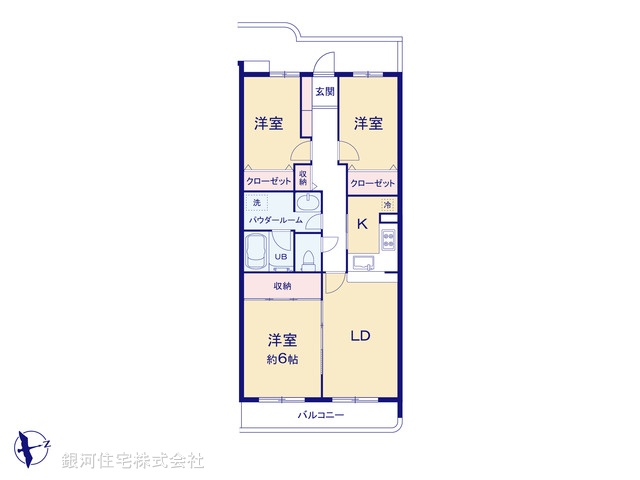 G00375737 神奈川県横須賀市公郷町４丁目 中古マンション 1880万円【間取図】