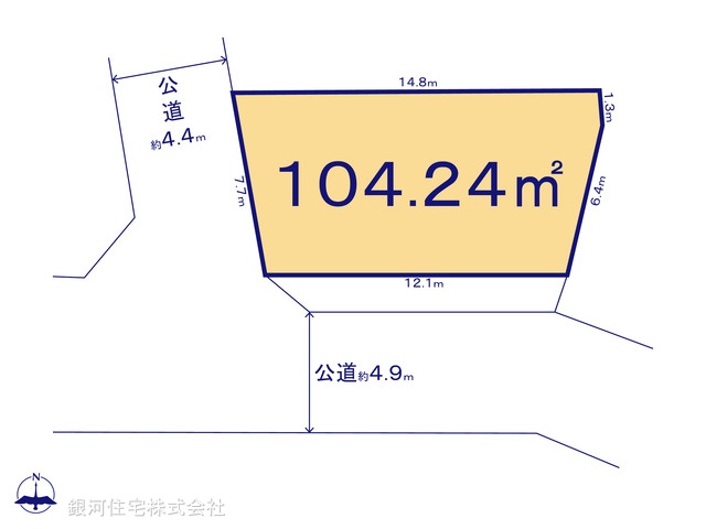 G00375748 千葉県流山市大字東深井 土地 1890万円【区画図】