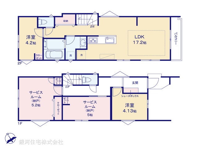 G00375787 千葉県市川市南八幡５丁目 新築一戸建て 7499万円【間取図】