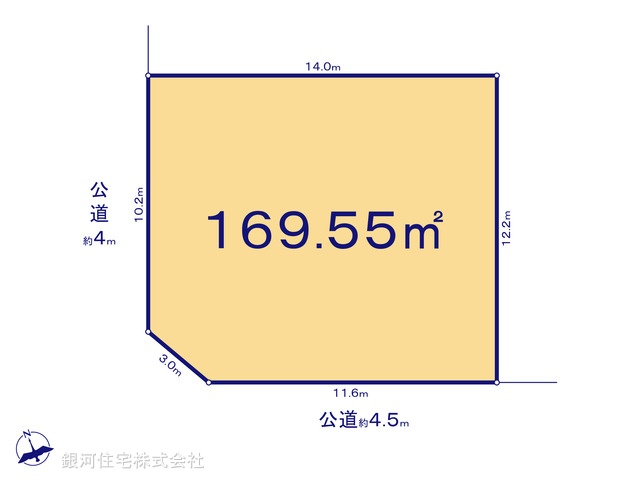G00375791 神奈川県横浜市泉区下和泉３丁目 土地 3580万円【区画図】