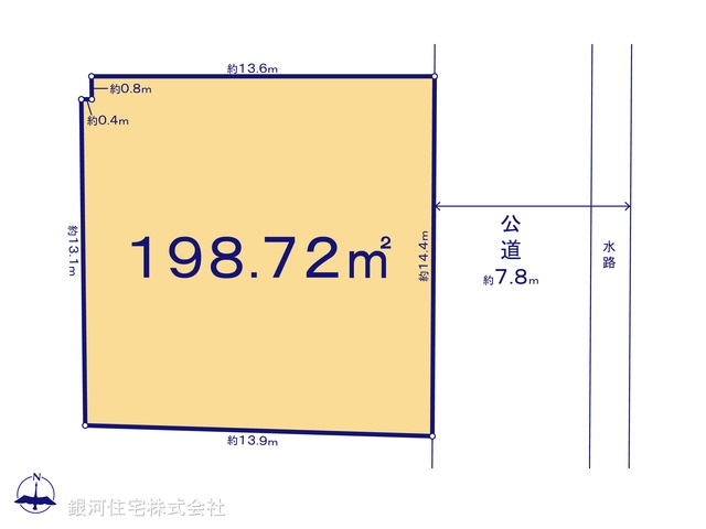 G00375801 東京都日野市百草 土地 3180万円【区画図】