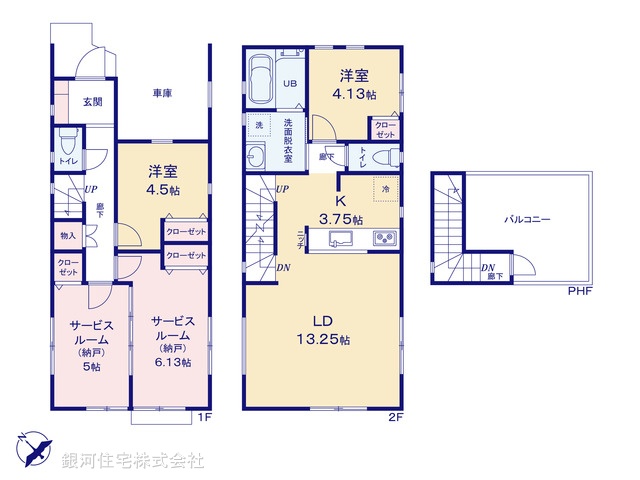 G00375870 神奈川県横浜市南区南太田４丁目 新築一戸建て 4495万円【間取図】