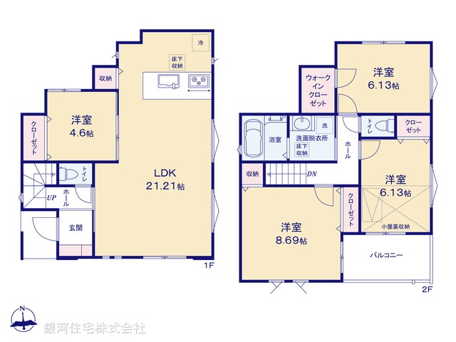 G00375876 埼玉県川口市上青木西１丁目 新築一戸建て 5480万円【間取図】