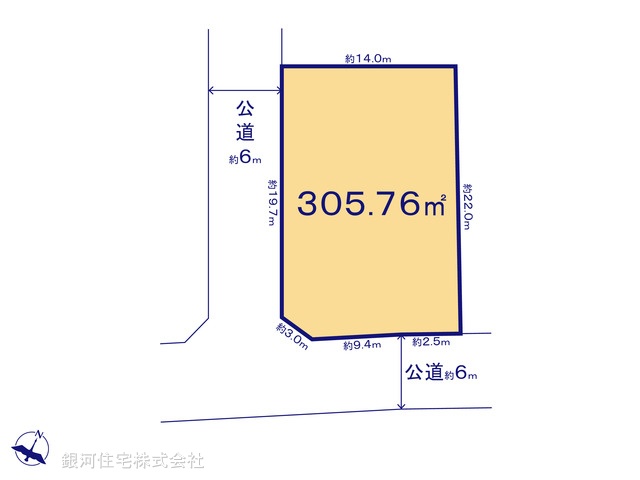 G00375896 千葉県木更津市金田東６丁目 土地 3680万円【区画図】