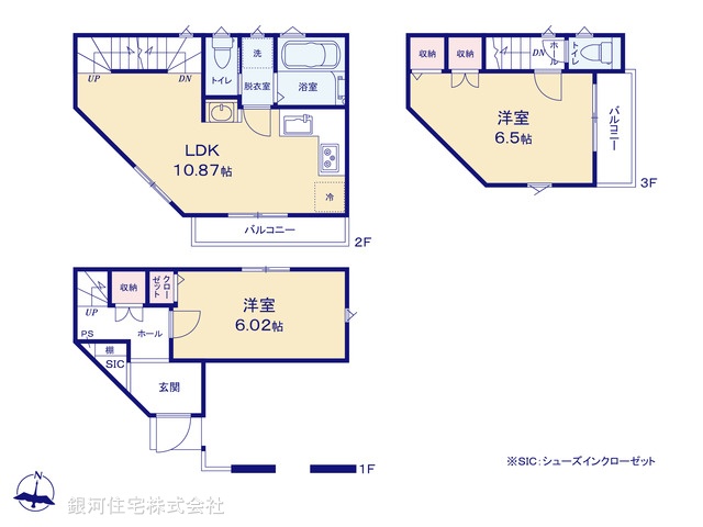 G00375919 神奈川県横須賀市追浜東町３丁目 新築一戸建て 3190万円【間取図】